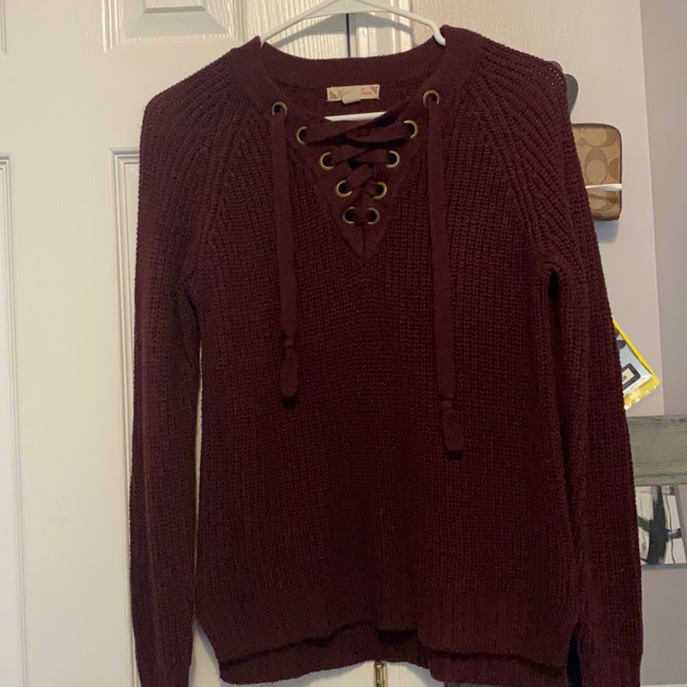 Burgundy Sweater